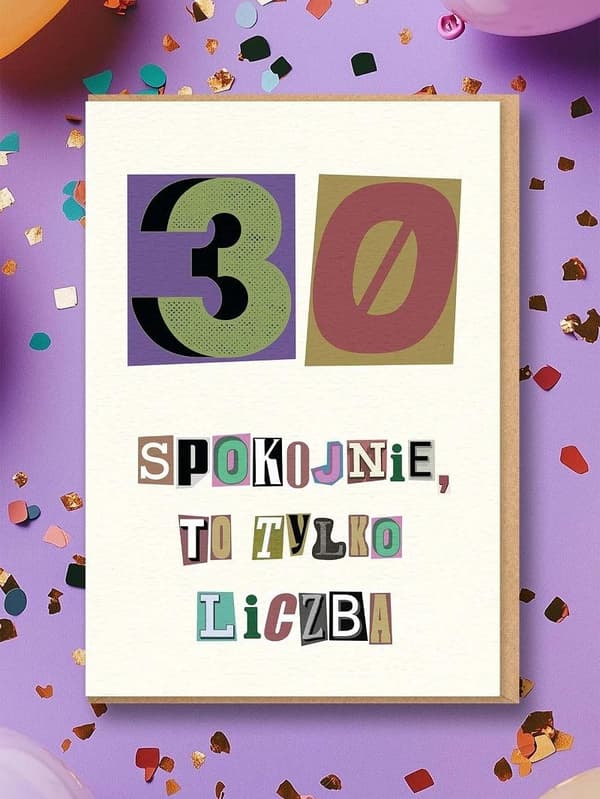 Syntymäpäiväkortti 30