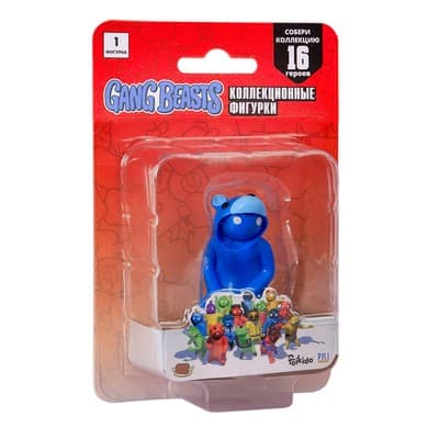 PMI Gang Beasts -sarja 1 Kigu Blue 7cm