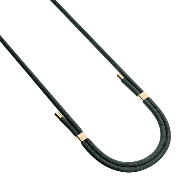 3mk EasyClip Elite telefonsnor, sort med gulddetaljer