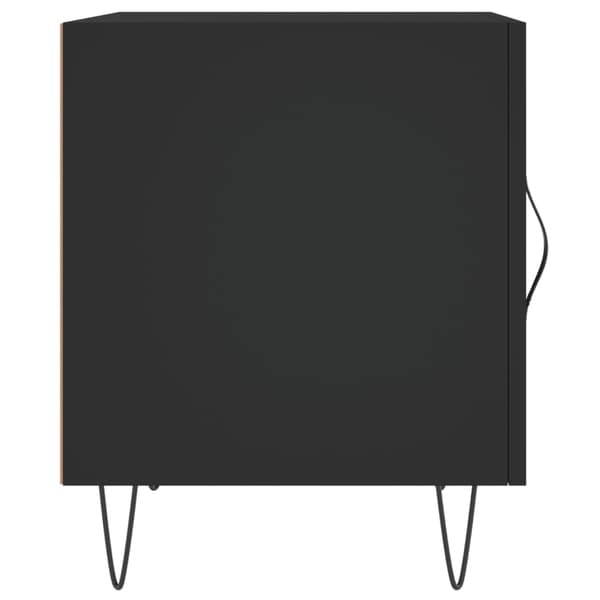 vidaXL sengebord, sort, 40x40x50 cm, træbaseret materiale