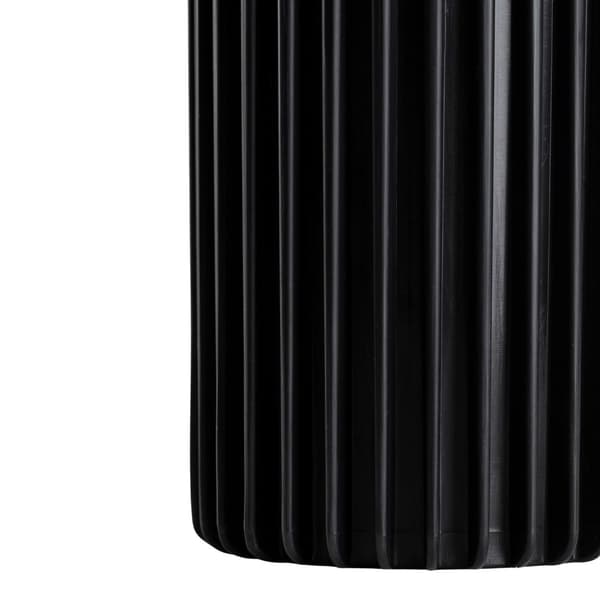 Set med 3 moderna RIBS-vaser, svarta