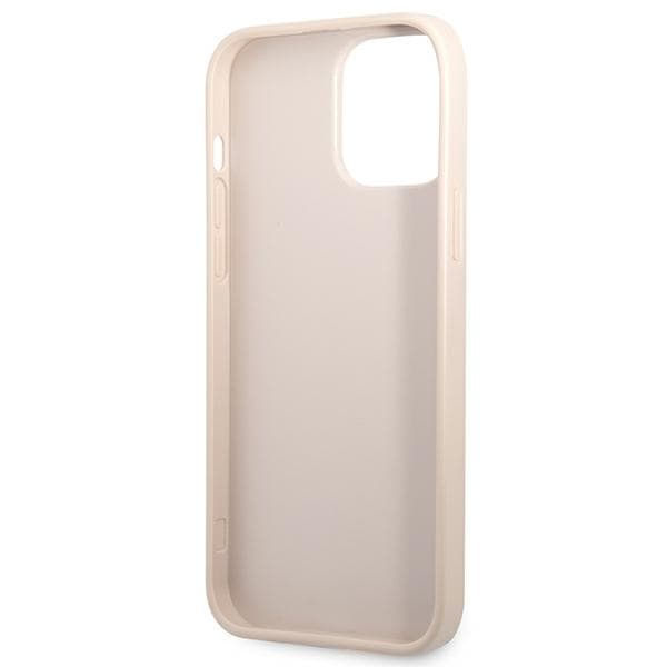 Guess 4G Triangle Logo Cardslot-etui til iPhone 13 Pro / 13, pink