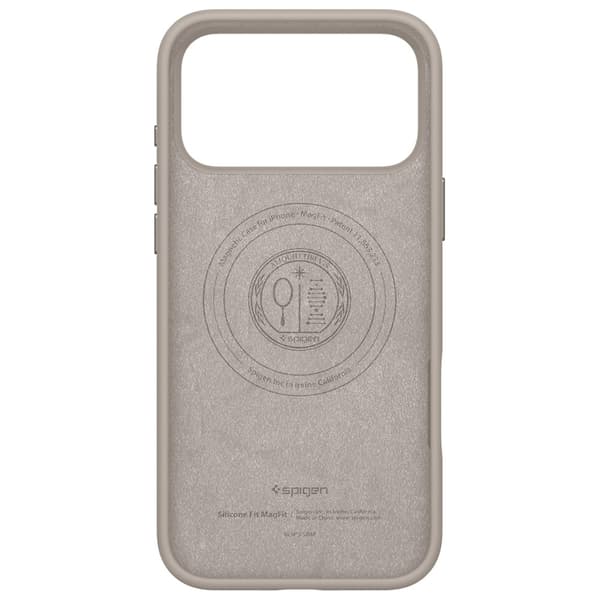 Spigen Silicone Fit MAG MagSafe-etui til iPhone 17 Pro i sten