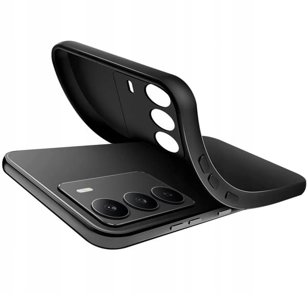 Realme C71 Mat Sort Silikone Cover Sæt 2 Stk. 9H Glas