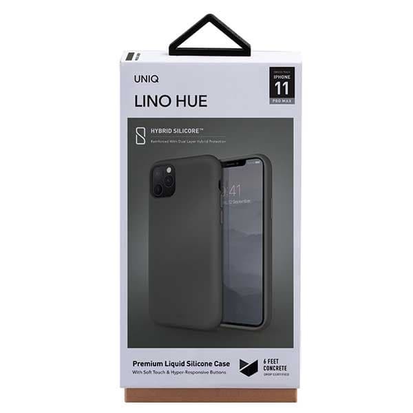 UNIQ Lino Hue iPhone 11 Pro Max cover grå/mosgrå