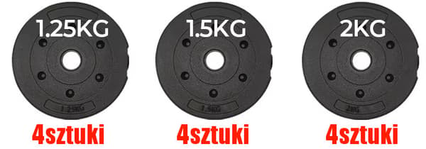 20kg hantelset 2x 10kg + stång