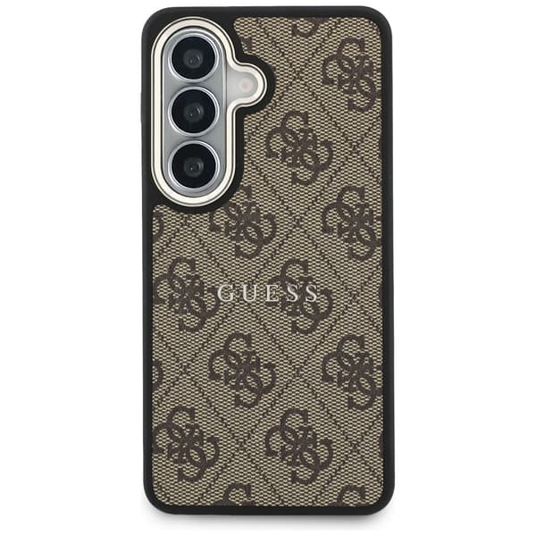 Guess 4G Embossed Ring MagSafe-etui til Galaxy S26 Plus brunt