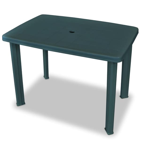 vidaXL 3-delat bistroset, plast, grön