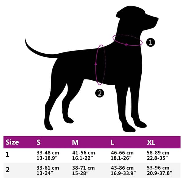 vidaXL hundesele med reflekterende striber, justerbar, sort, L
