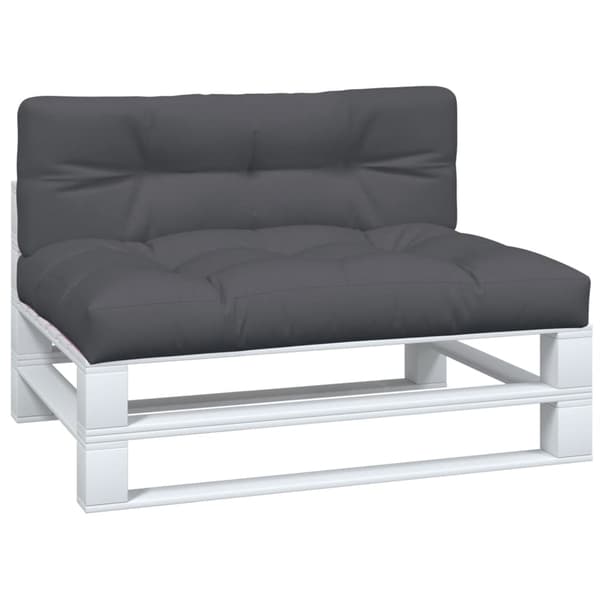 vidaXL Pallsoffkuddar, 2 st, Antracit, Tyg