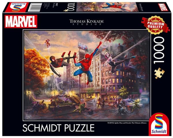 PQ Pussel 1000 Thomas Kinkade Spider-Man och vänner