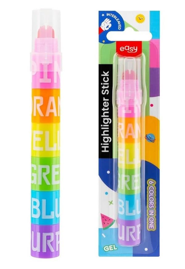 EASY 6-farvede interleaved overstregningstuscher