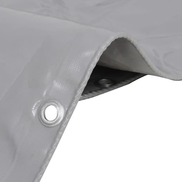 vidaXL Pressu 650 g/m², 1,5 x 10 m, harmaa