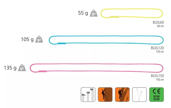 Beal Dynaloop 60 cm dynamisk rebløkke