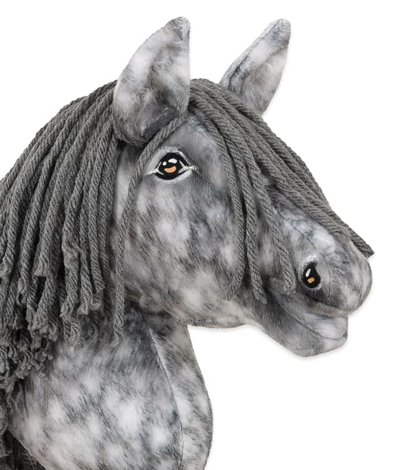 Käpphäst Medium Premium Käpphäst, Dapple Grey med Grå Man A4