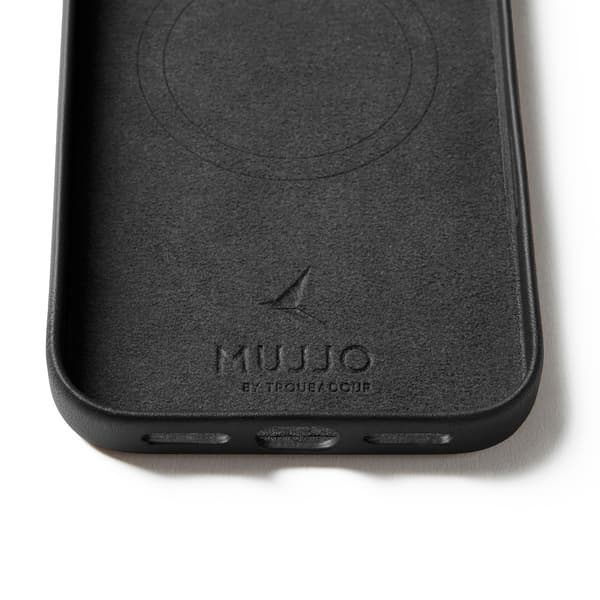 Mujjo iPhone 17 Pro Max lædercover sort