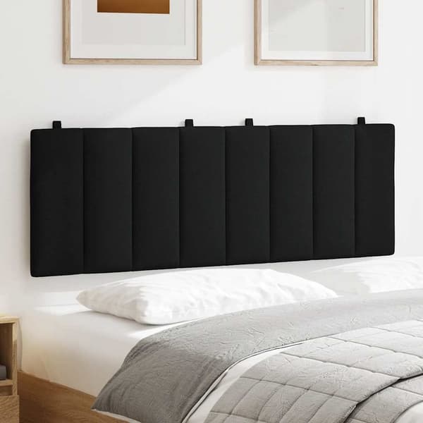vidaXL hovedgærdehynde, sort, 140 cm, stof