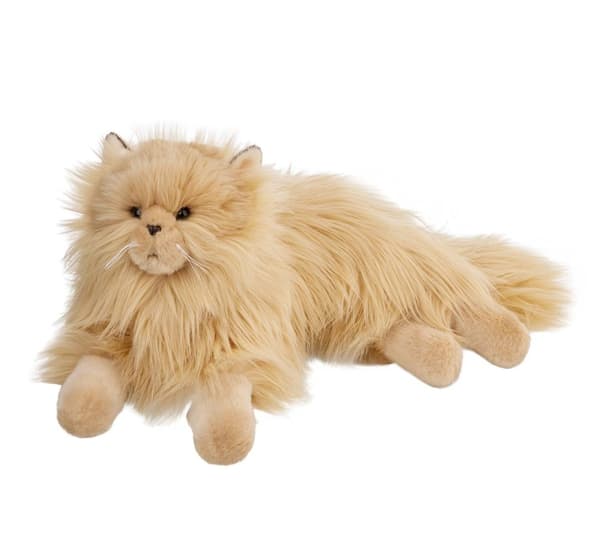 Persisk katt liggande beige 36cm