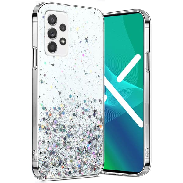 Etui til Samsung Galaxy A52 / A52s, Glitrende, gennemsigtig