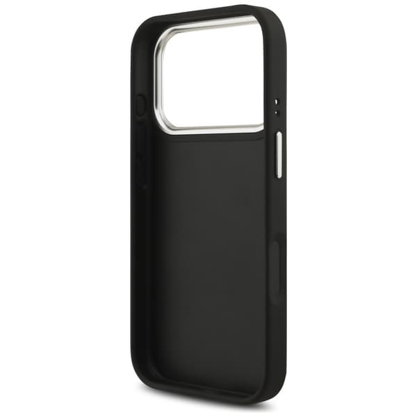 Guess Grained Big 4G Classic Logo cover til iPhone 17 Pro, sort