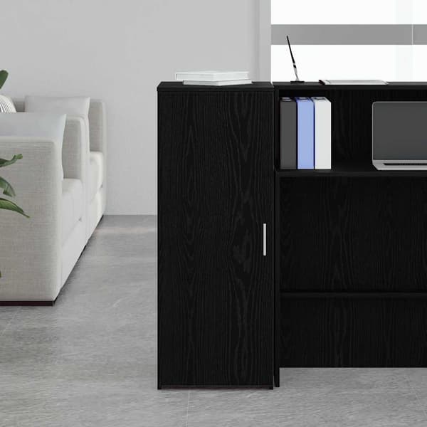 vidaXL skab, sort, 40x45x103,5 cm, træbaseret materiale