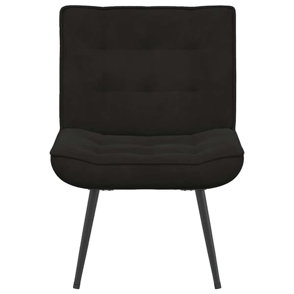 vidaXL afslappende lænestol, sort, 64x74x84 cm, fløjl