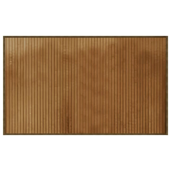 vidaXL Rektangulär matta, brun, 60x100 cm, bambu