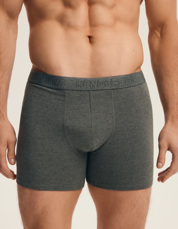 Move Henderson Boxershorts (Långa Ben) 2-pack | Grå L