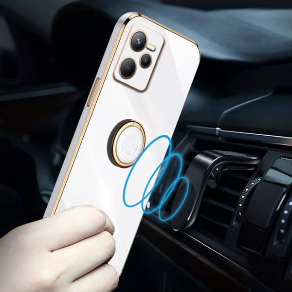 Realme C35 cover, Electro Ring, hvid