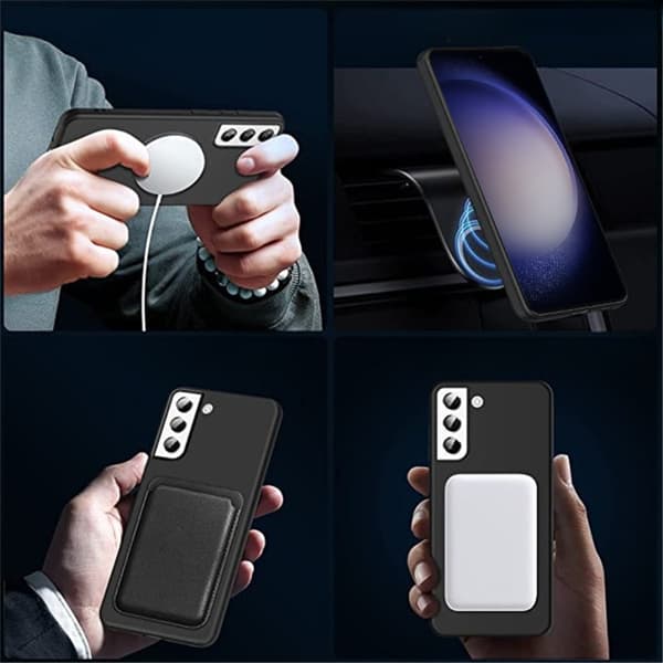 Etui til Samsung Galaxy S23, Silikone MagSafe, Sort