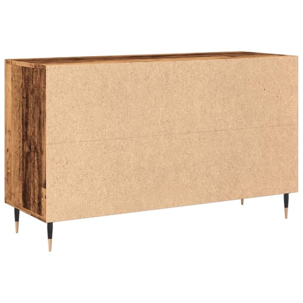 vidaXL kommode, antik træ, 100x36x60 cm, træbaseret materiale