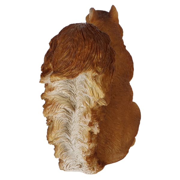 Ekorrfigur och nöt, höjd 19,3 cm