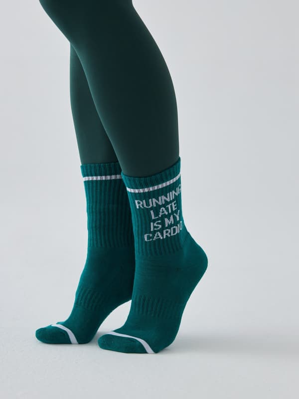 Sportsockor - Att springa sent är min kondition 39-42