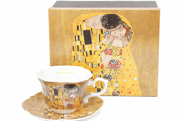 250 ml porslinsmugg i presentask, Klimt Kiss-kollektionen