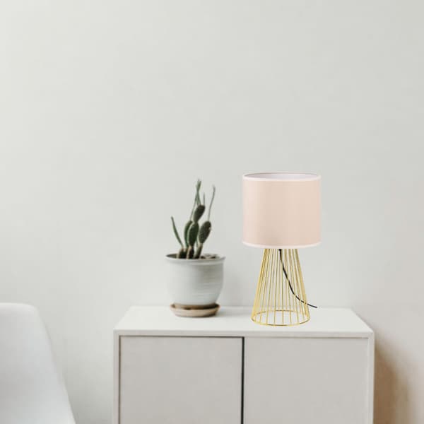 Tornado ASBGZ lampe, beige fløjl