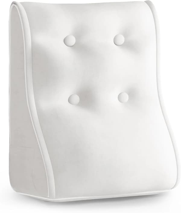 Ergonomisk kudde i sammet - vit Ergonomisk kudde i sammet - vit 40 cm