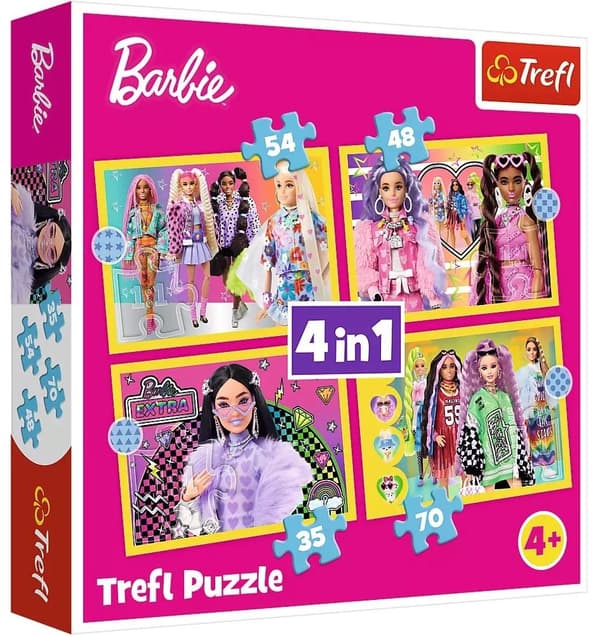 4-i-1-pussel Barbies glada värld TREFL