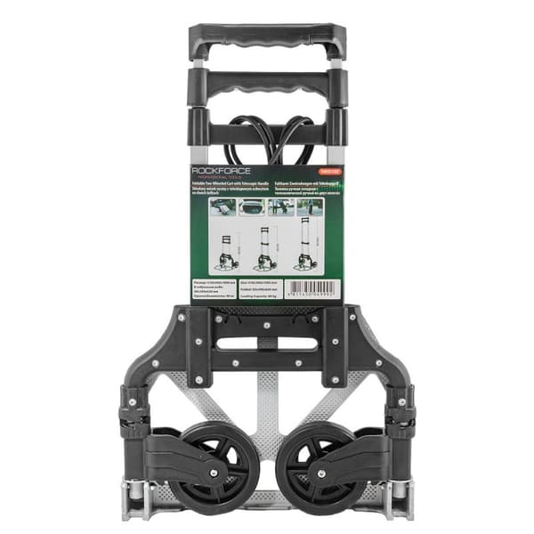 Sammenklappelig manuel transportvogn 80 kg platform