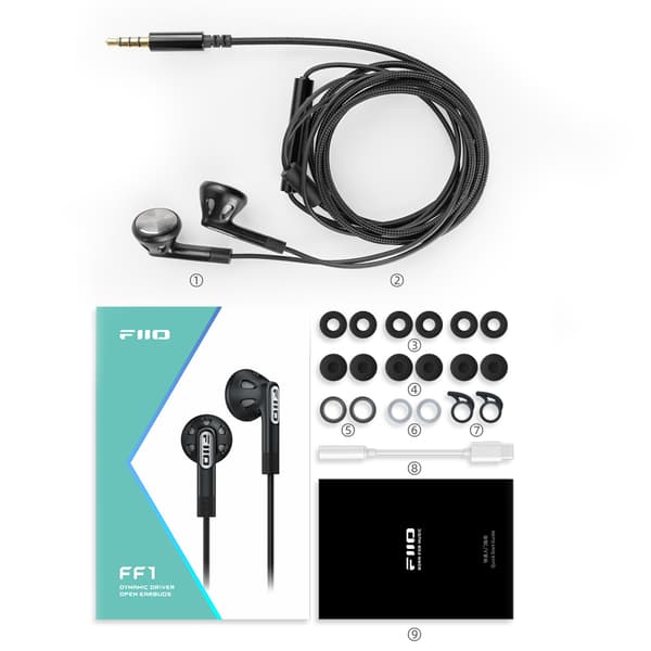 FIIO FF1 Sølv- Dynamiske Øretelefoner