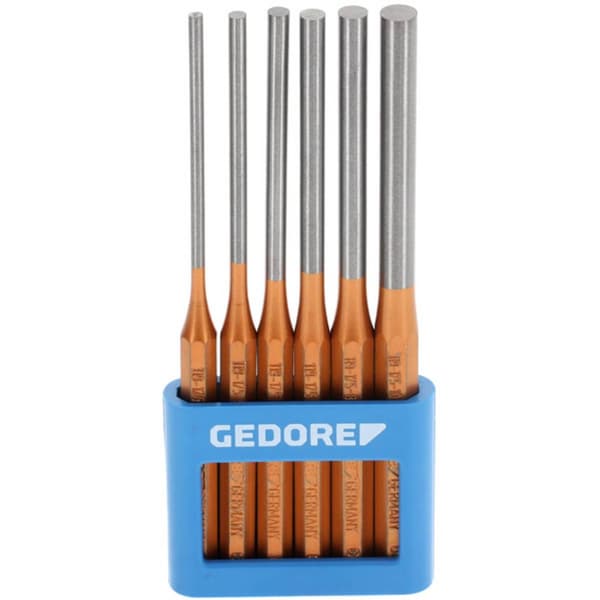 GEDORE 119 L lång stanssats, 6 delar