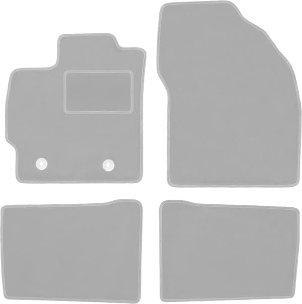 Grå bilmåtter til: Toyota Prius III hatchback (2009-2011)