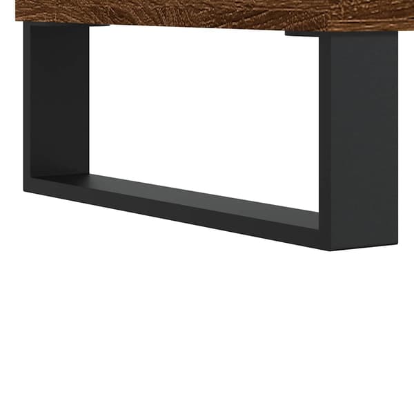 vidaXL sofabord brunt egetræ 60x50x36,5 cm