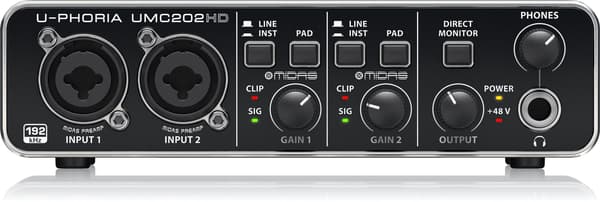 Behringer UMC202HD ljudgränssnitt (27000445)