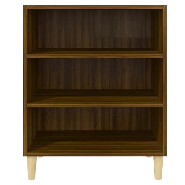 vidaXL skab brunt egetræ 57x35x70 cm træbaseret materiale