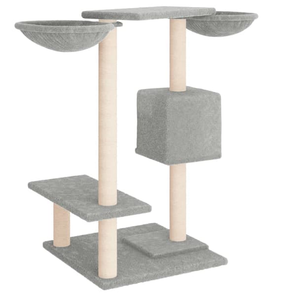 vidaXL Kissan raapimapuu vaaleanharmaa 82 cm