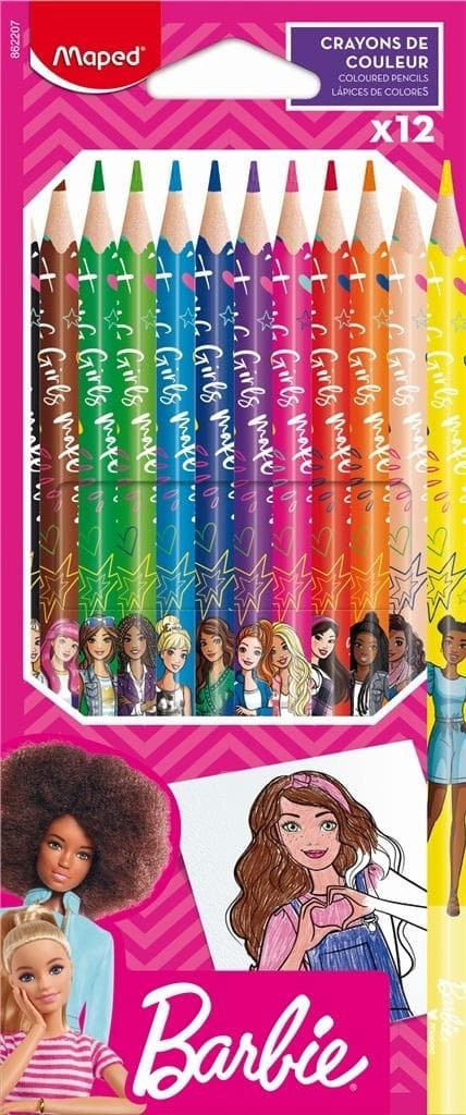 Barbie kritor 12 st MAPED