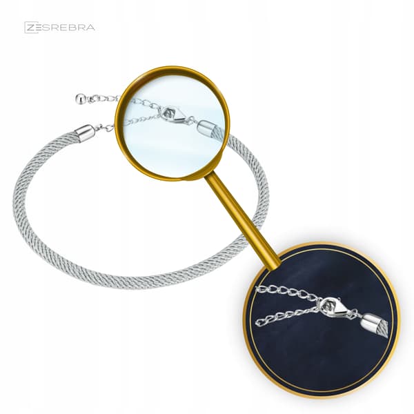 Modulärt armband silver 925 för berlocker pärlor hängen grått silver