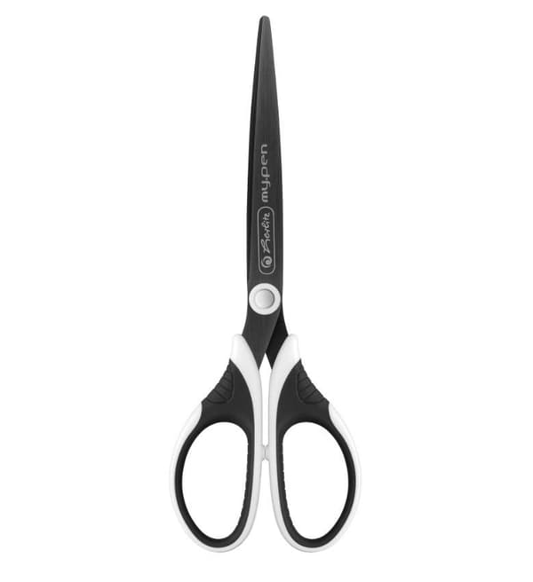 My Pen saks sort og hvid 17 cm til venstrehåndede