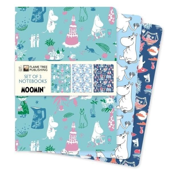 Sæt med 3 A5 Moomin Classics notesbøger