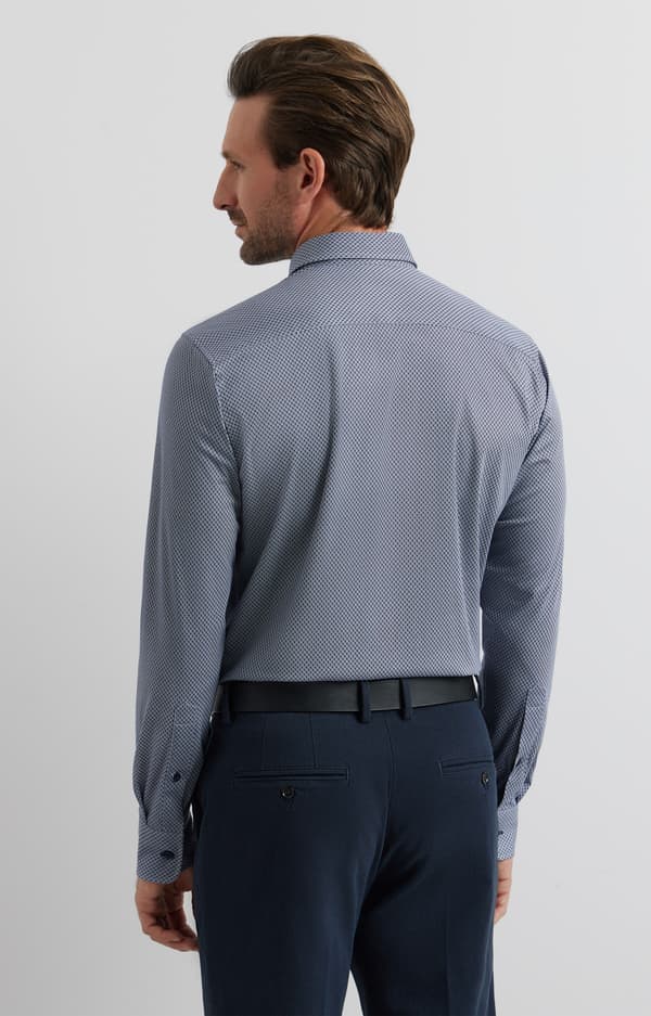 Slim fit strikskjorte M